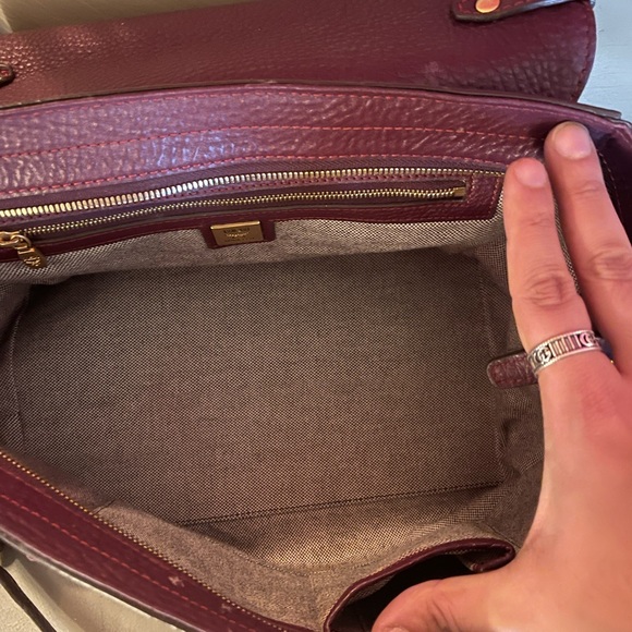 Authentic MCM pebbled leather satchel with removable strap conversion handbag - Picture 10 of 17